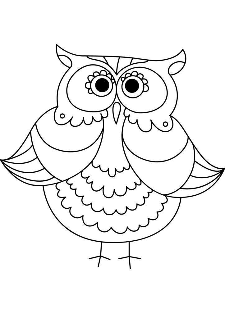 Printable Owl Coloring Pages