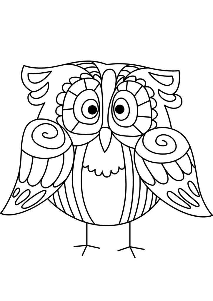 Printable Owl Coloring Pages
