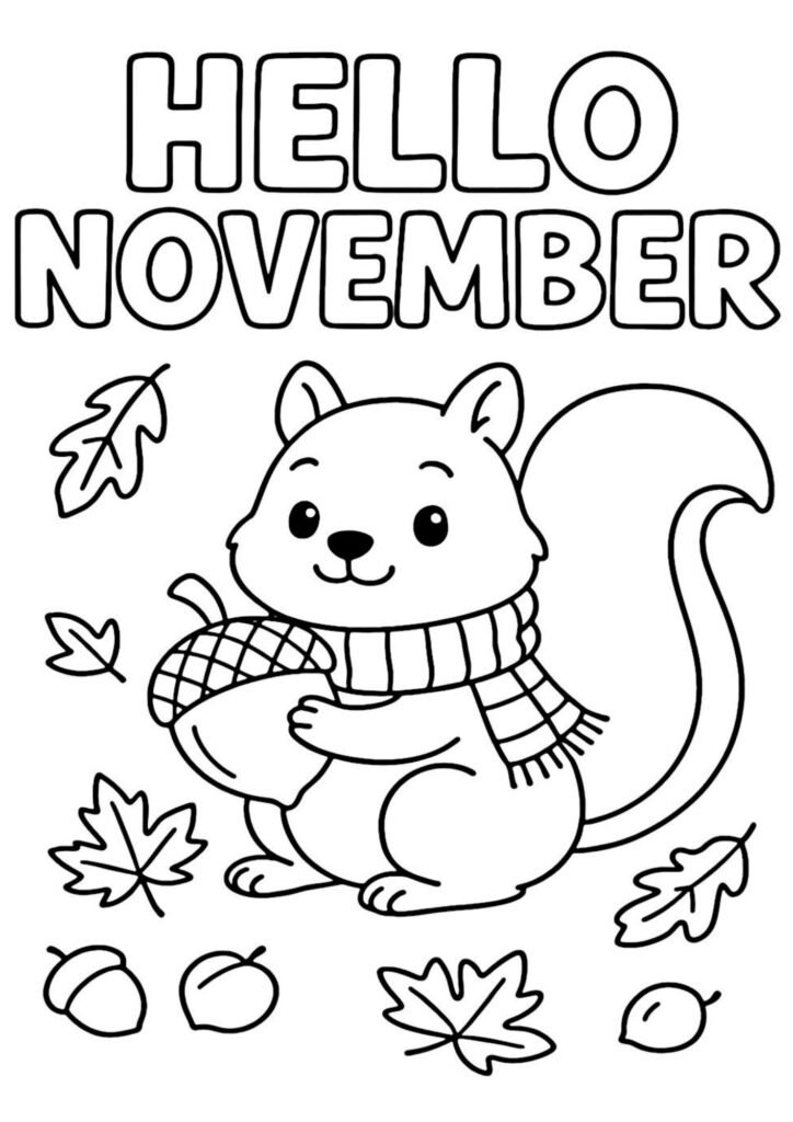 fall coloring pages