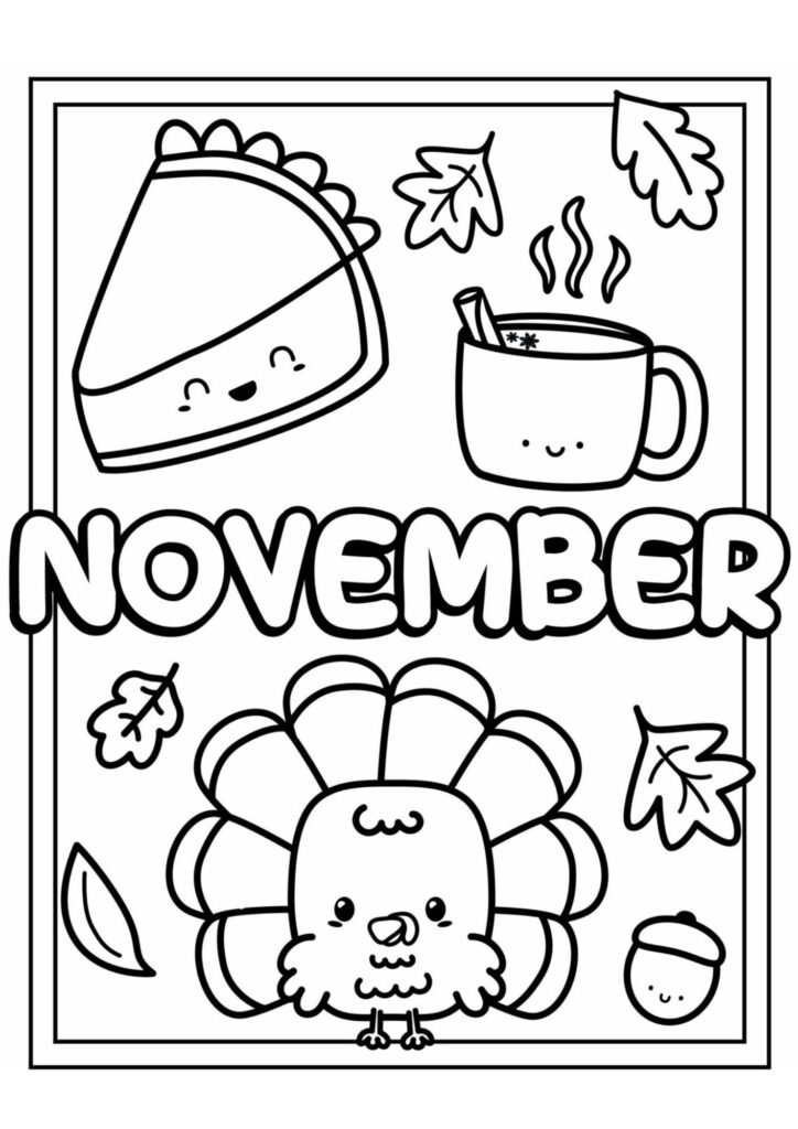 free november coloring pages
