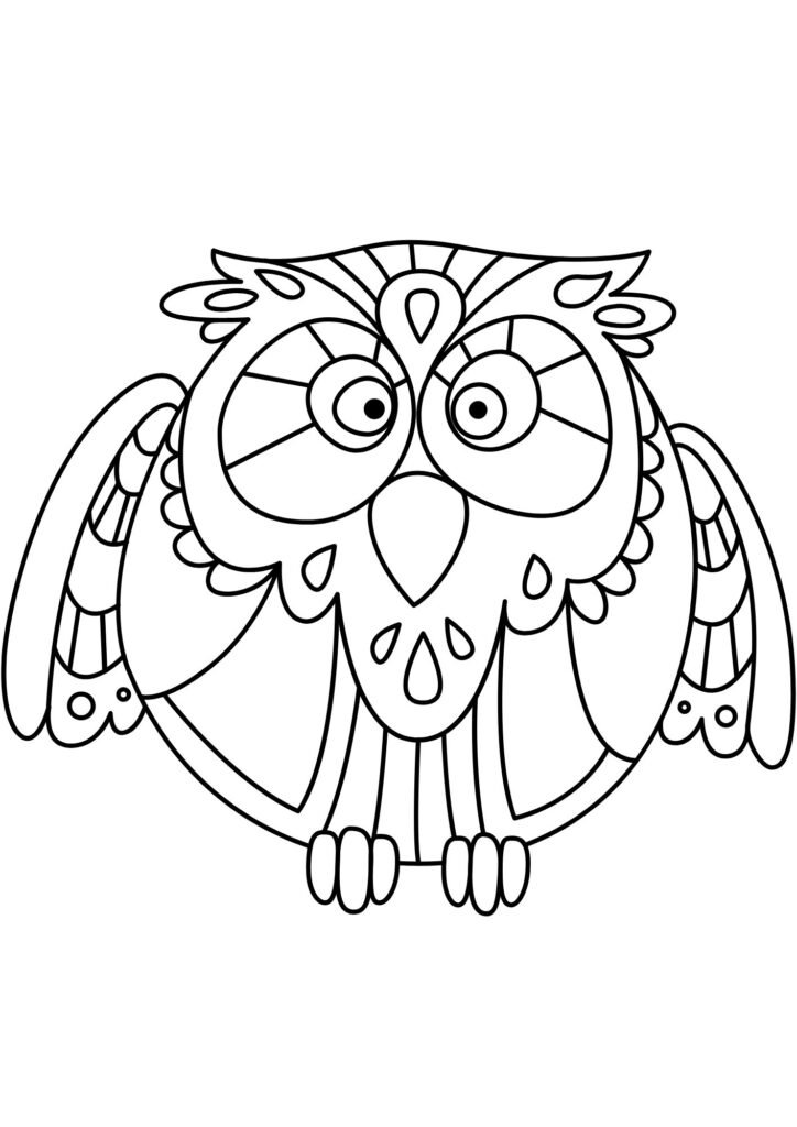 Printable Owl Coloring Pages