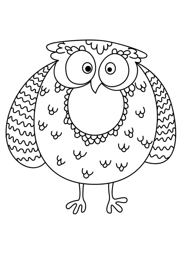 Printable Owl Coloring Pages