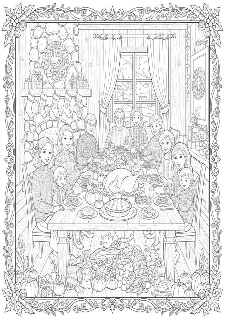 Printable holiday coloring pages for all seasons