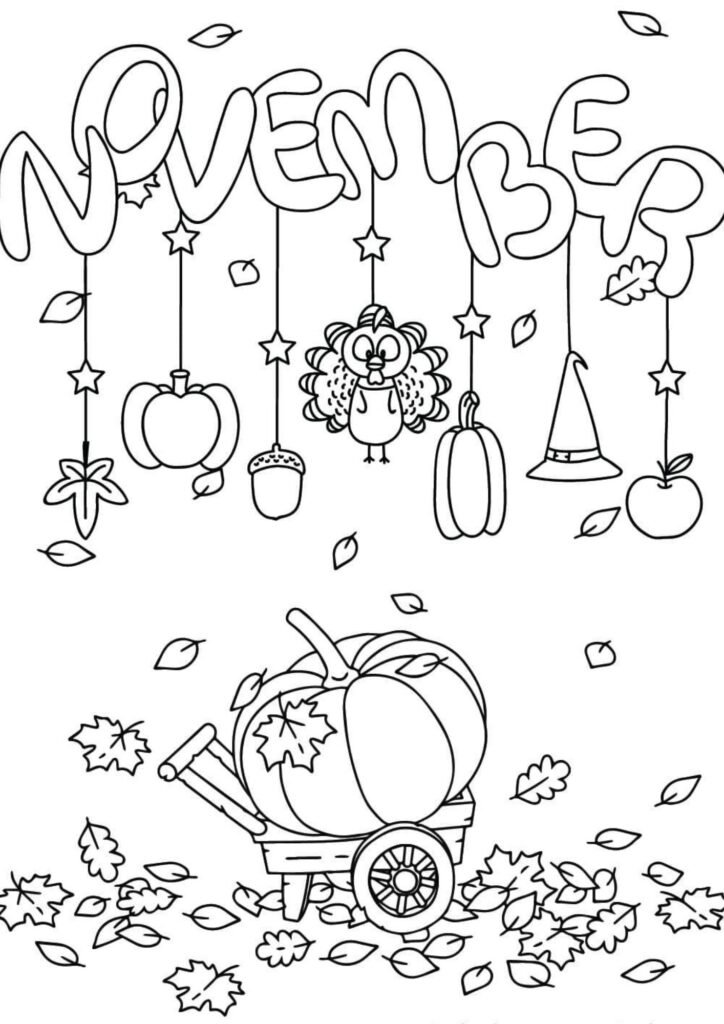november coloring