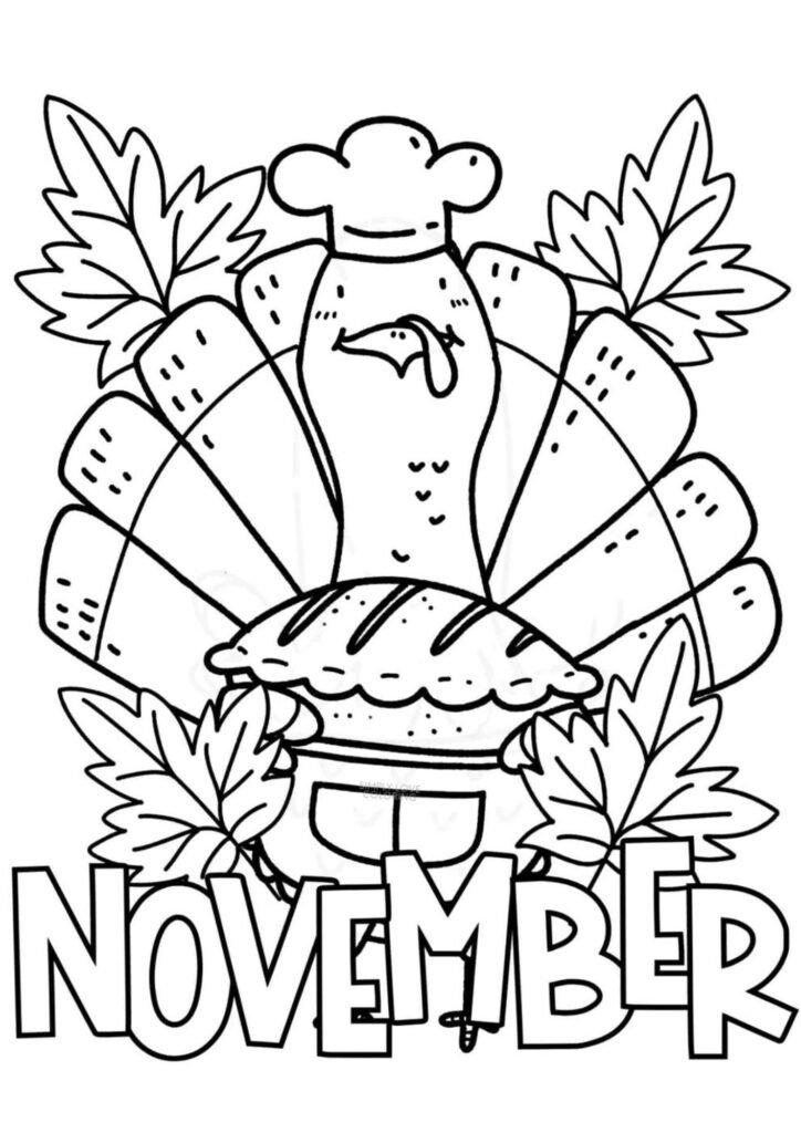 printable coloring pages for november