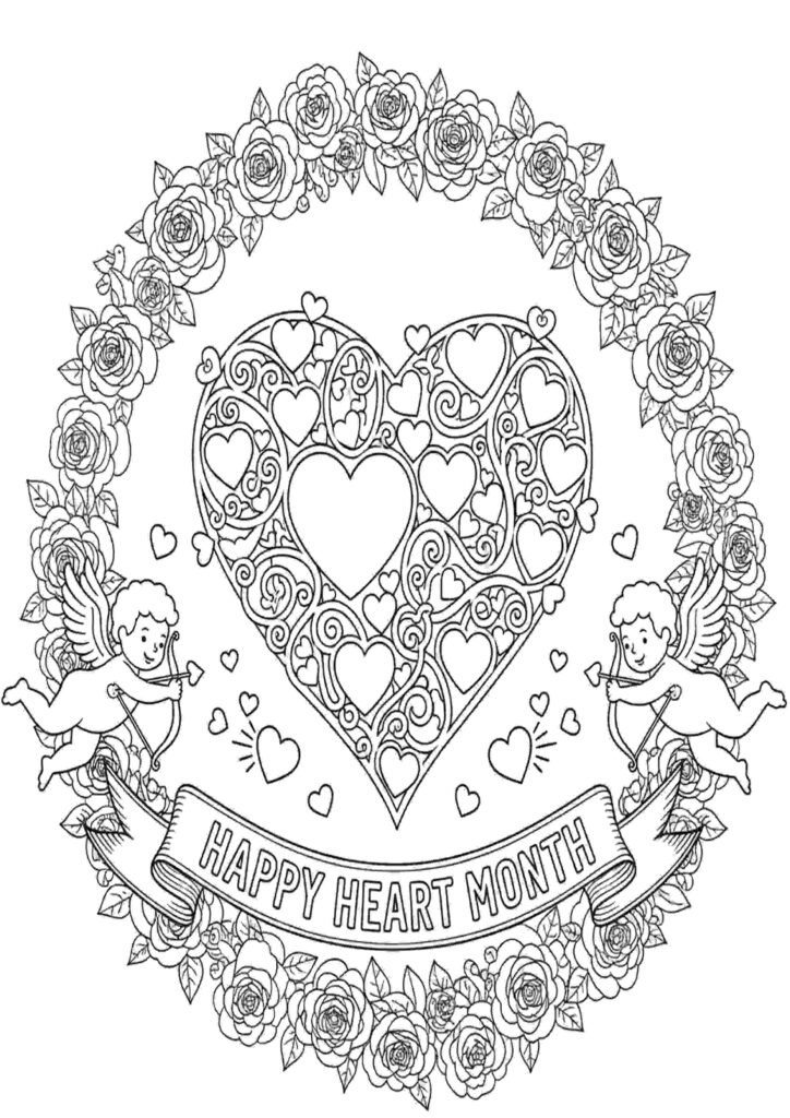February Coloring Pages for kids