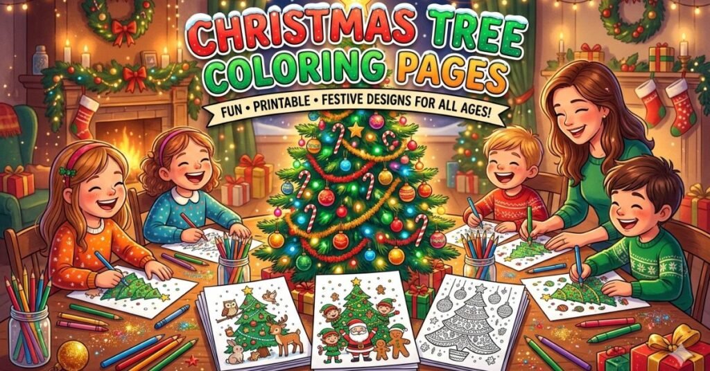Christmas Tree Coloring Pages