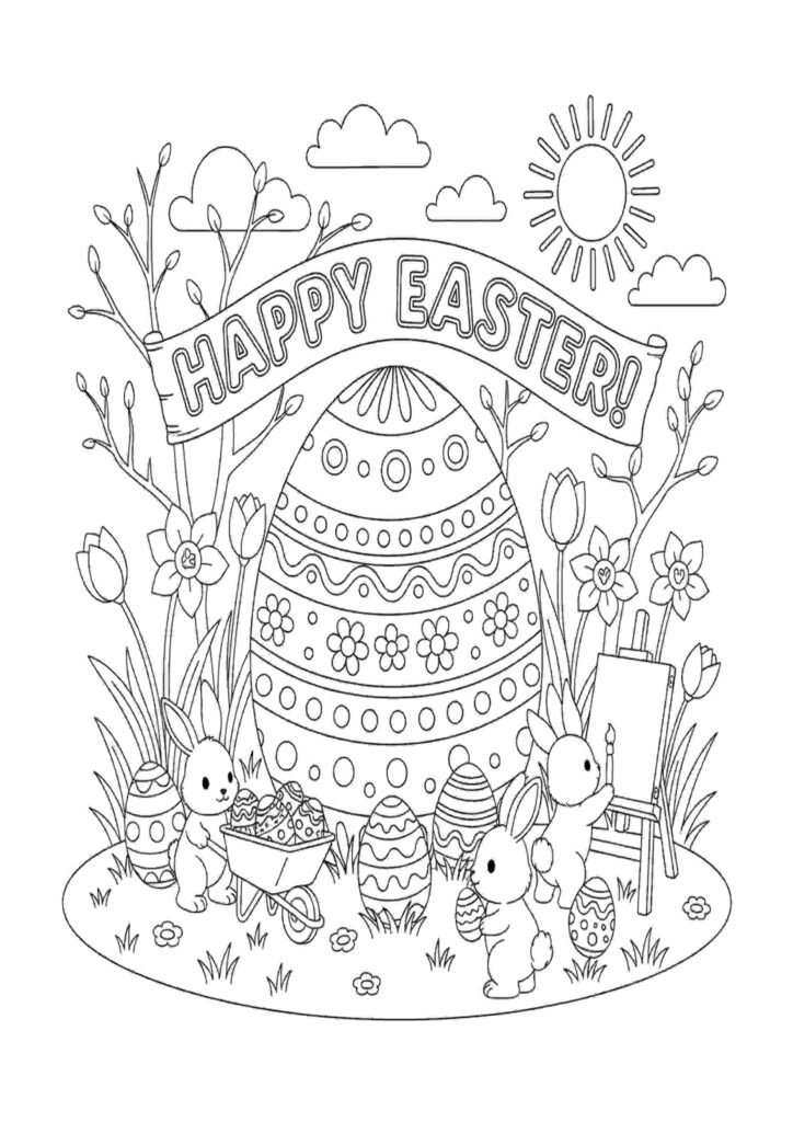 Easter Colouring Pages