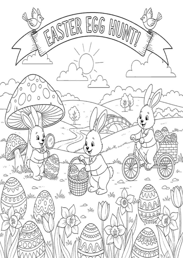 free Easter Colouring Pages