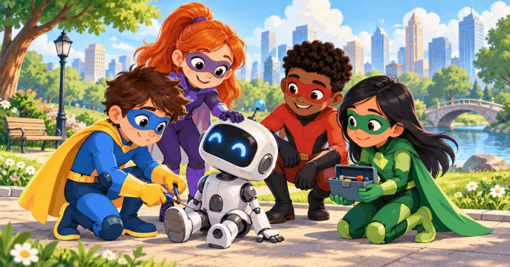 Avengers coloring pages feature image with an original team of child-friendly heroes